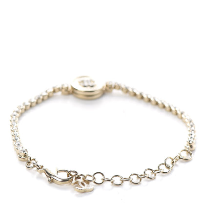 Chanel Crystal CC Chain Bracelet Gold 3 of 4