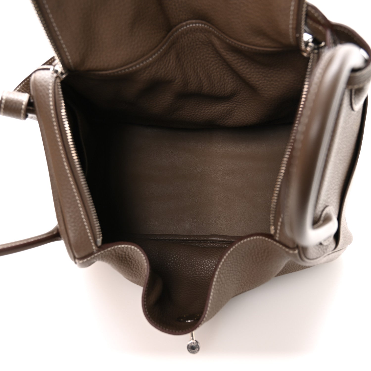 Hermes Taurillon Clemence Lindy 34 Etoupe 5 of 11