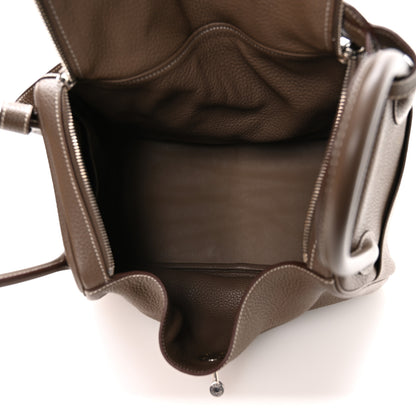 Hermes Taurillon Clemence Lindy 34 Etoupe 5 of 11