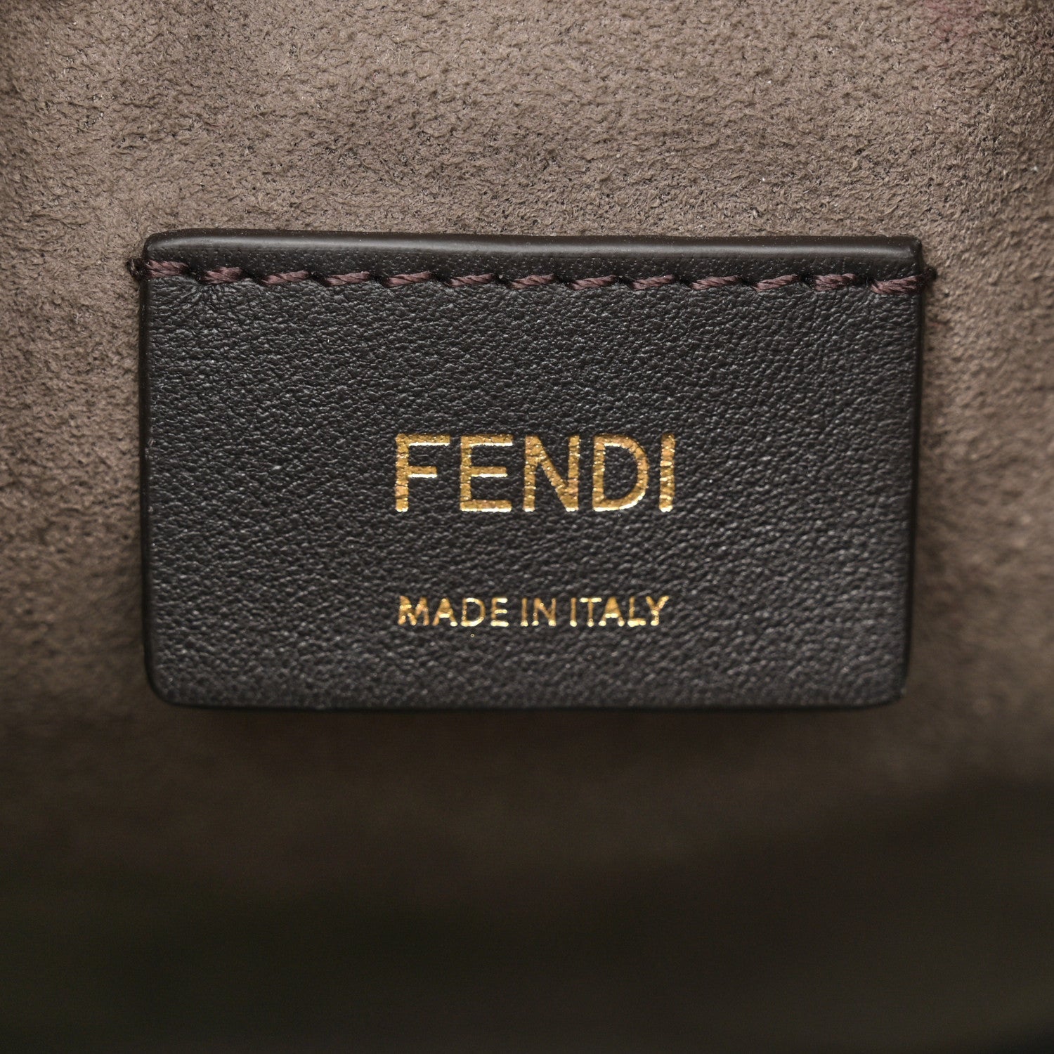Fendi Vitello Liberty F is Fendi Bi-Color FF 1974 Embossed Mini Mon Tresor Bucket Bag Maya Black 6 of 11