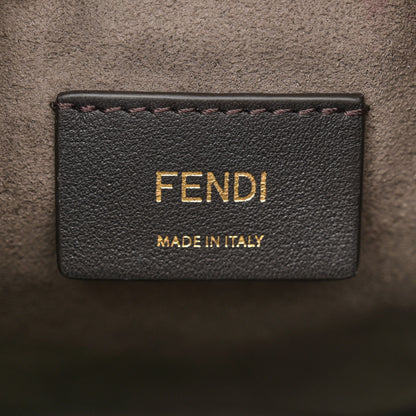 Fendi Vitello Liberty F is Fendi Bi-Color FF 1974 Embossed Mini Mon Tresor Bucket Bag Maya Black 6 of 11