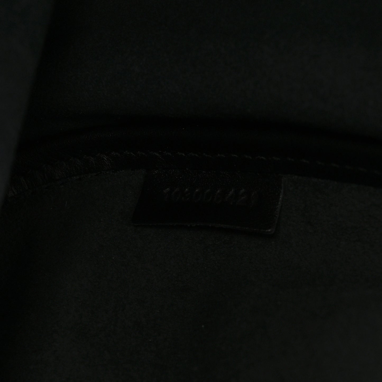 Calfskin Large Ruched Tote Black