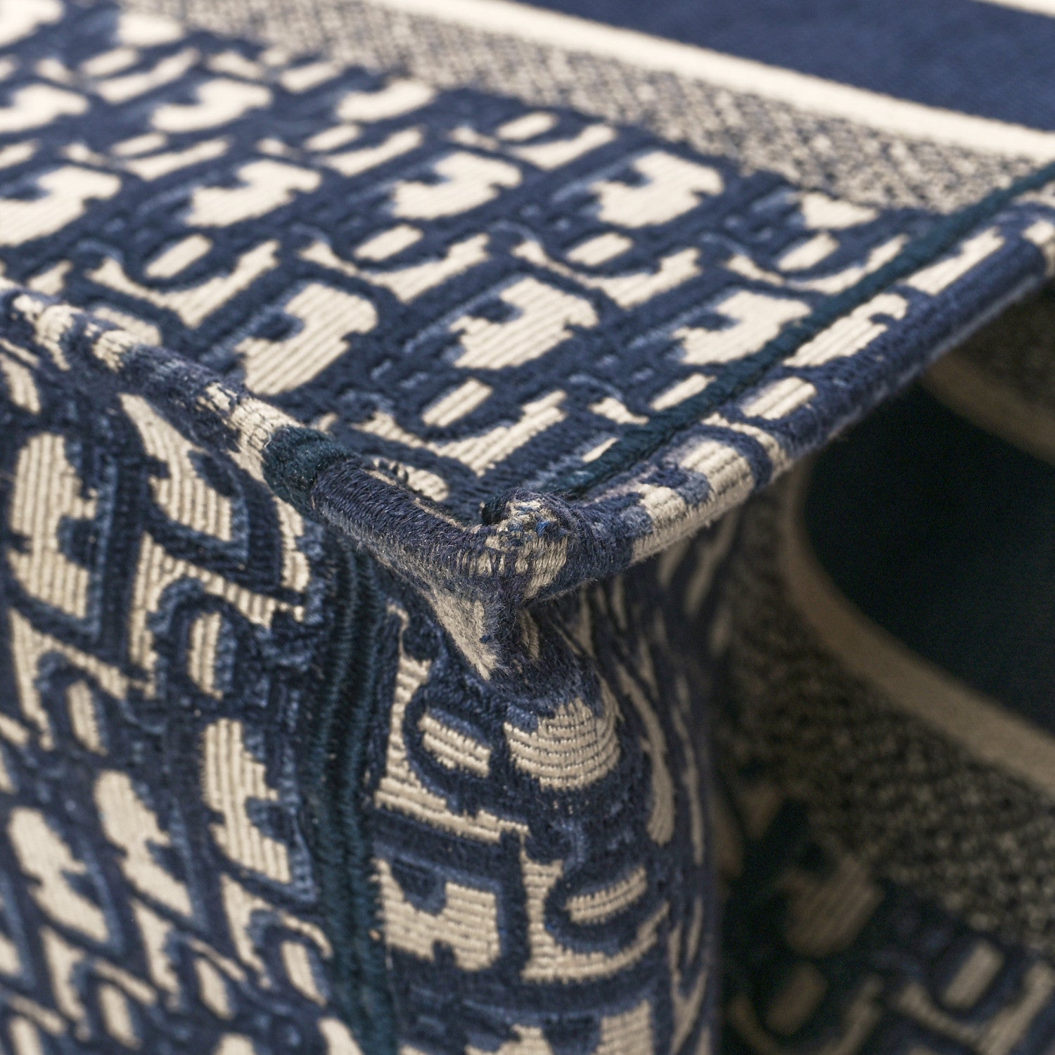 Christian Dior Oblique Medium Book Tote Blue Multicolor 11 of 12