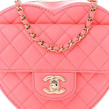 Chanel Lambskin Quilted CC In Love Heart Bag Pink 8 of 11