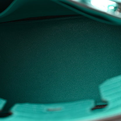 Hermes Matte Alligator Birkin 30 Bleu Paon 5 of 12