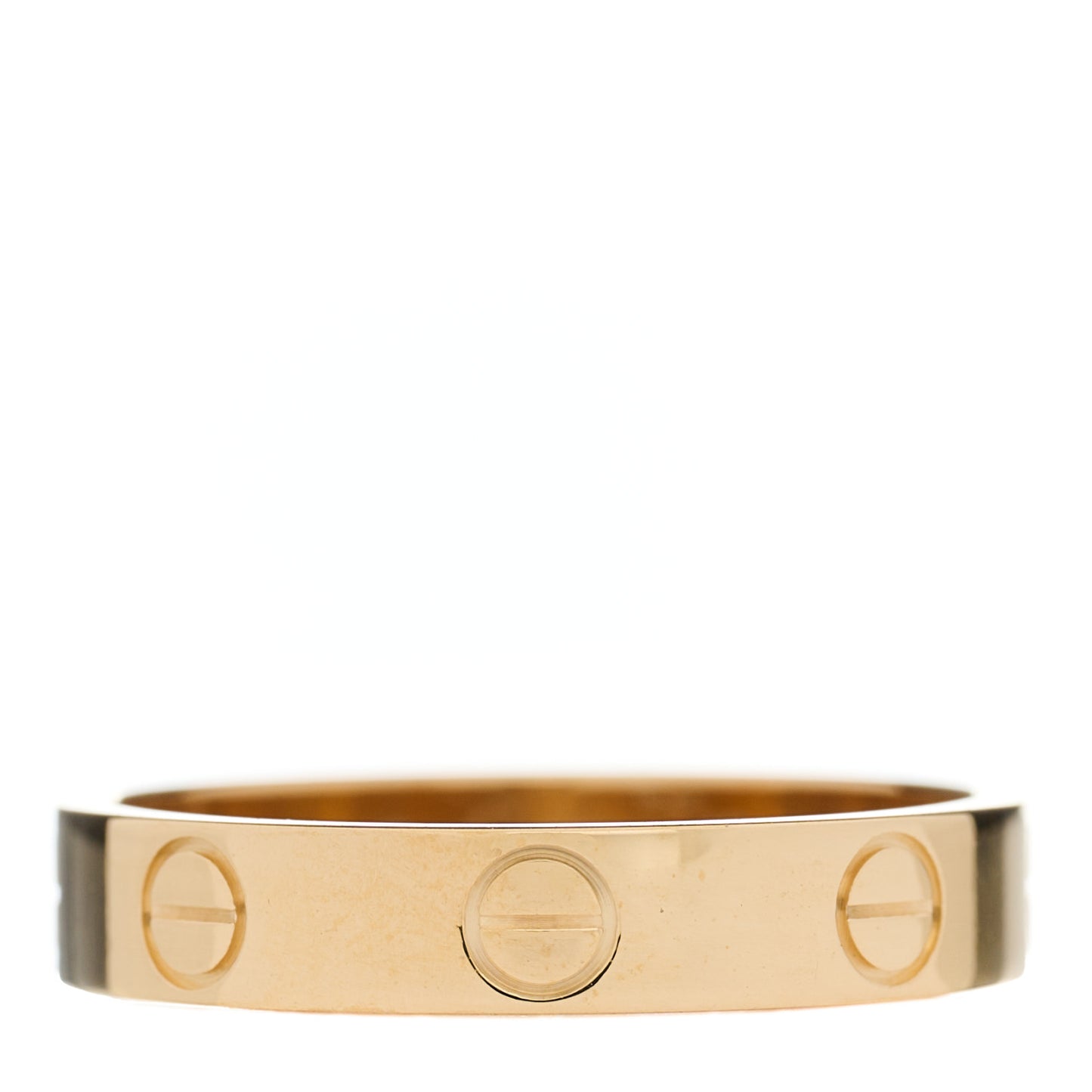 18K Yellow Gold 3.5mm LOVE Wedding Band Ring 52 6