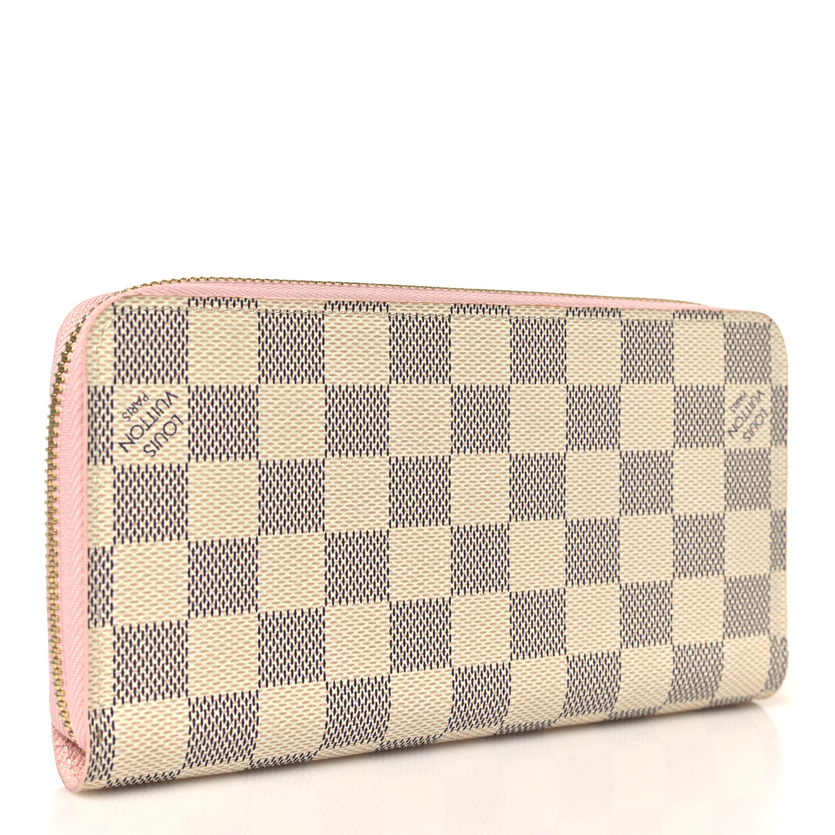 Louis Vuitton Damier Azur Zippy Wallet Rose Ballerine 3 of 7