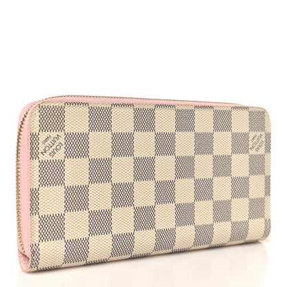 Louis Vuitton Damier Azur Zippy Wallet Rose Ballerine 3 of 7