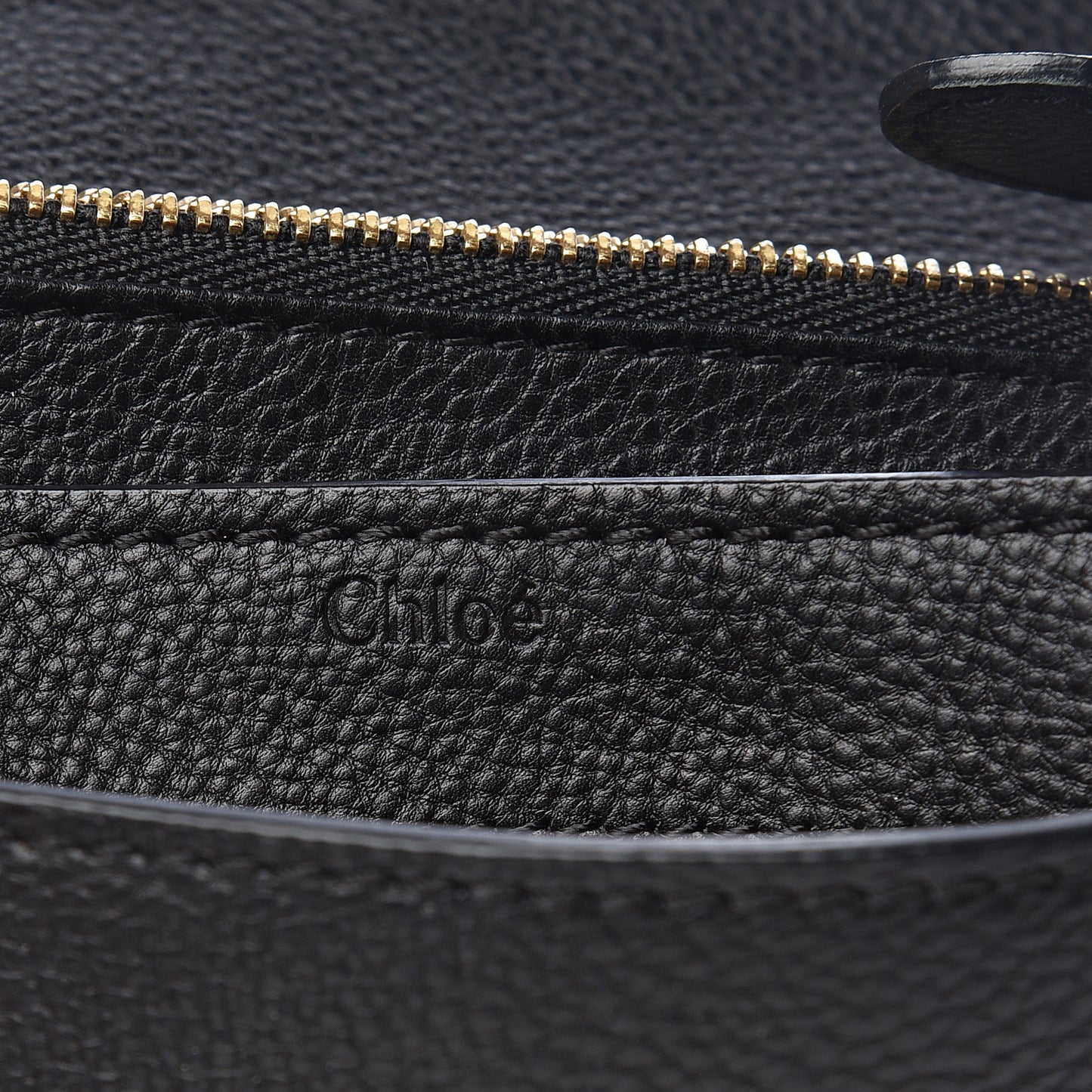 Calfskin Elsie Long Wallet Black