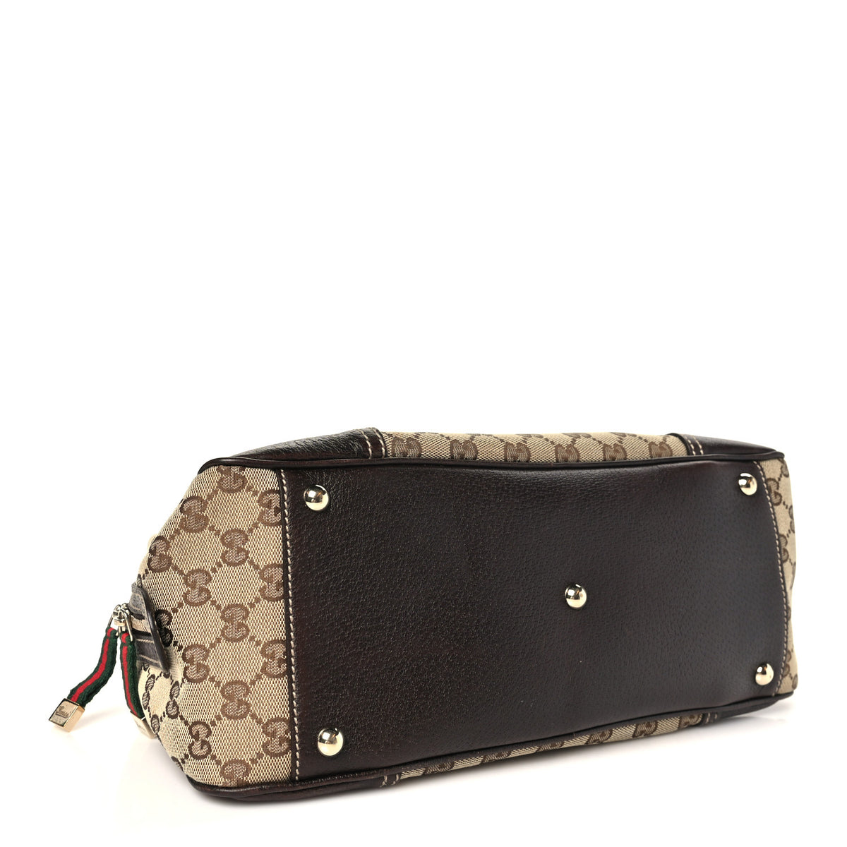 Gucci Monogram Small Princy Satchel Dark Brown 4 of 10
