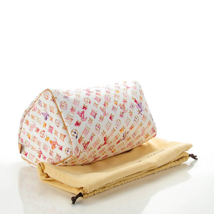 Louis Vuitton Watercolor Aquarelle Speedy 35 White 4 of 7