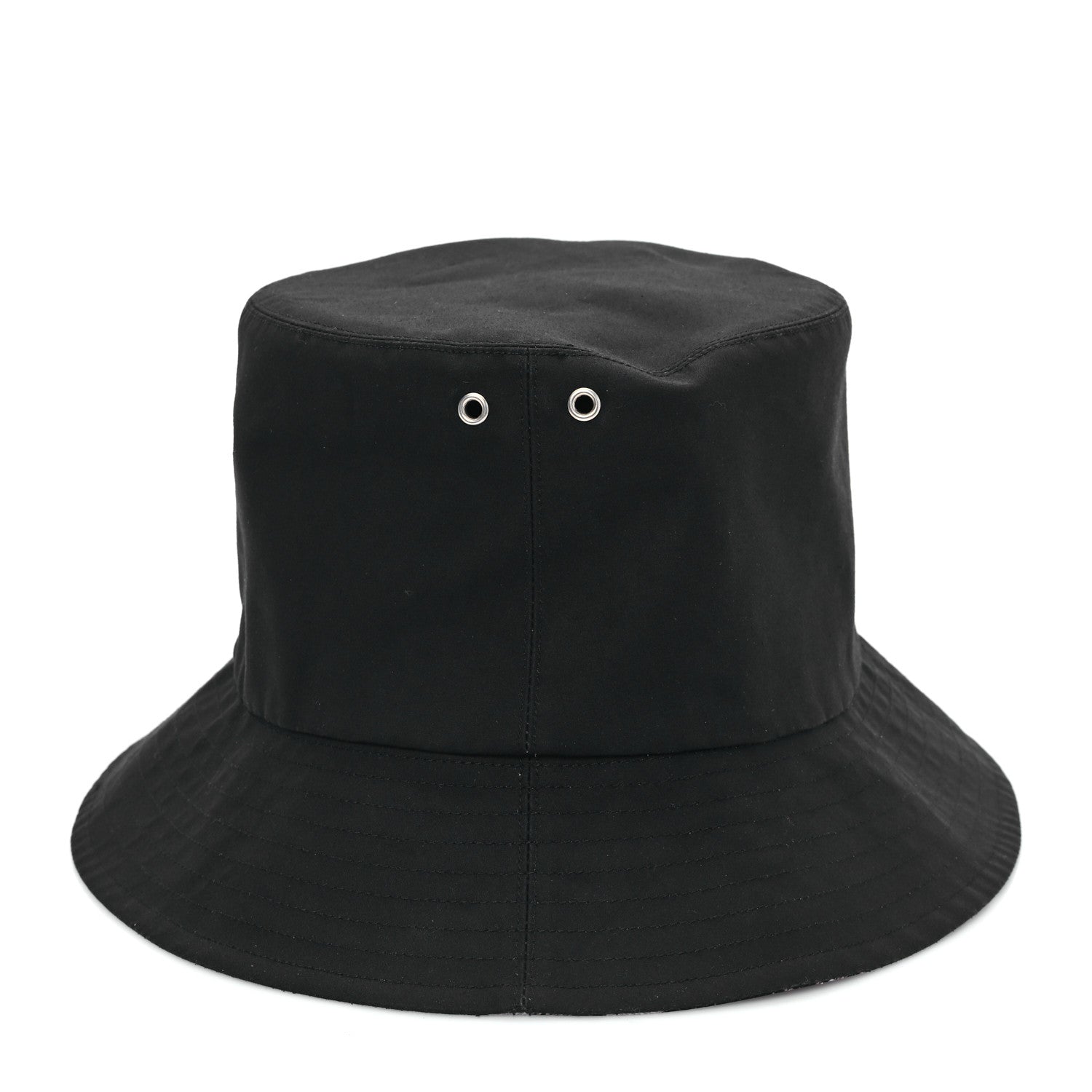 Christian Dior Polyester Cotton Oblique Teddy-D Brim Bucket Hat 57 Black 6 of 8