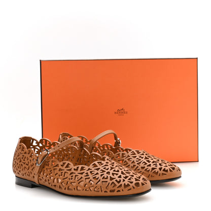 Hermes Calfskin Meli Ballet Flats 36 Naturel 9 of 9