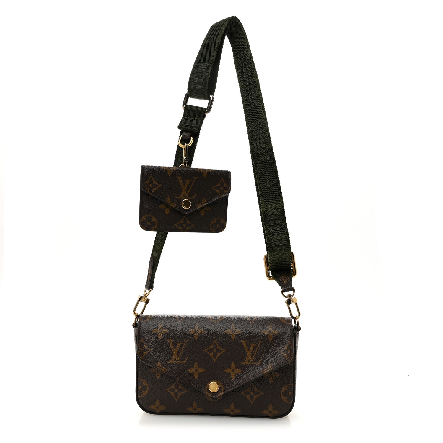 Louis Vuitton Monogram Felicie Strap & Go Kaki 1 of 9