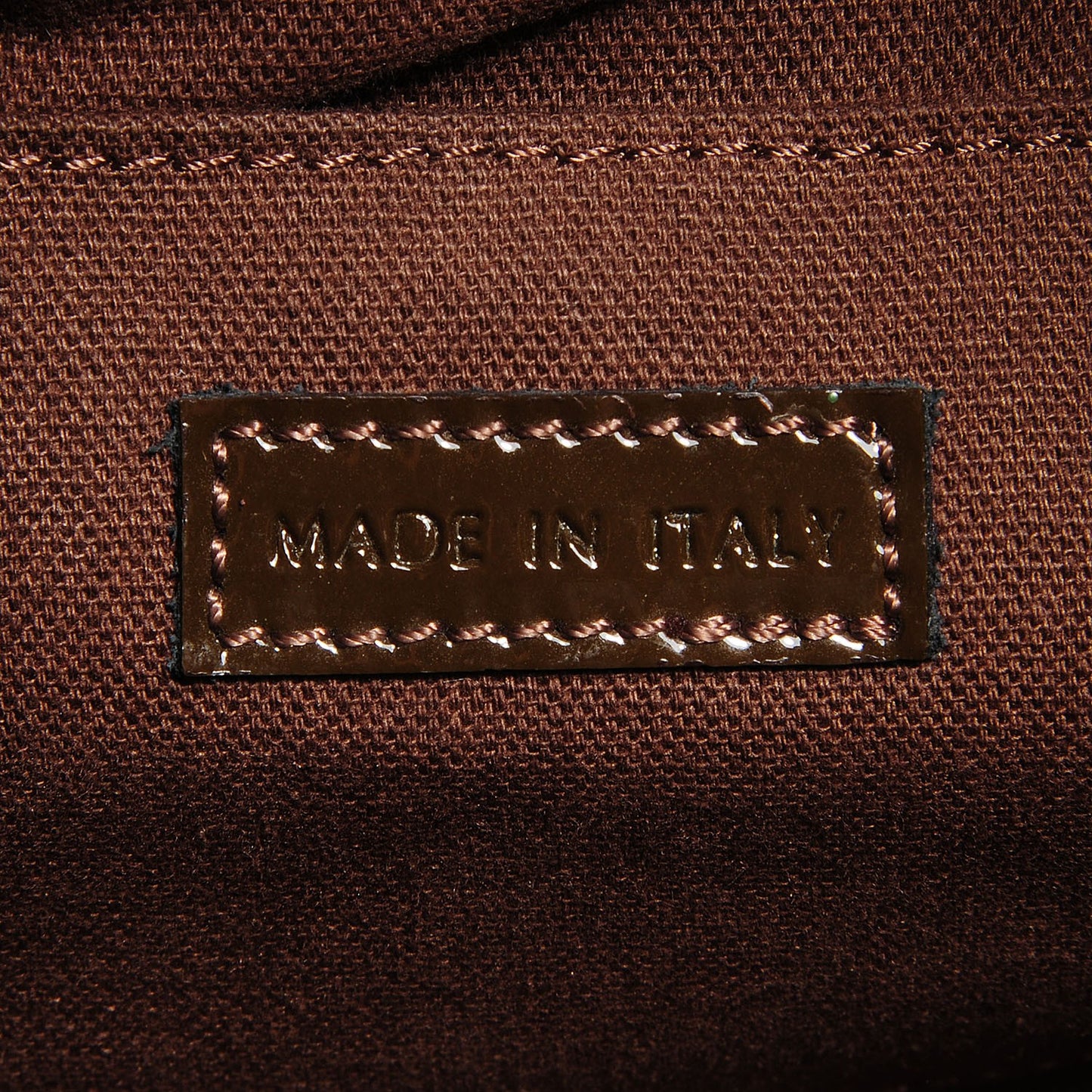 House Check Patent Margaret Bag Brown