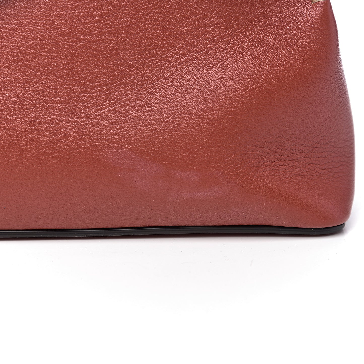 Silky Calfskin Small Seaton Rust