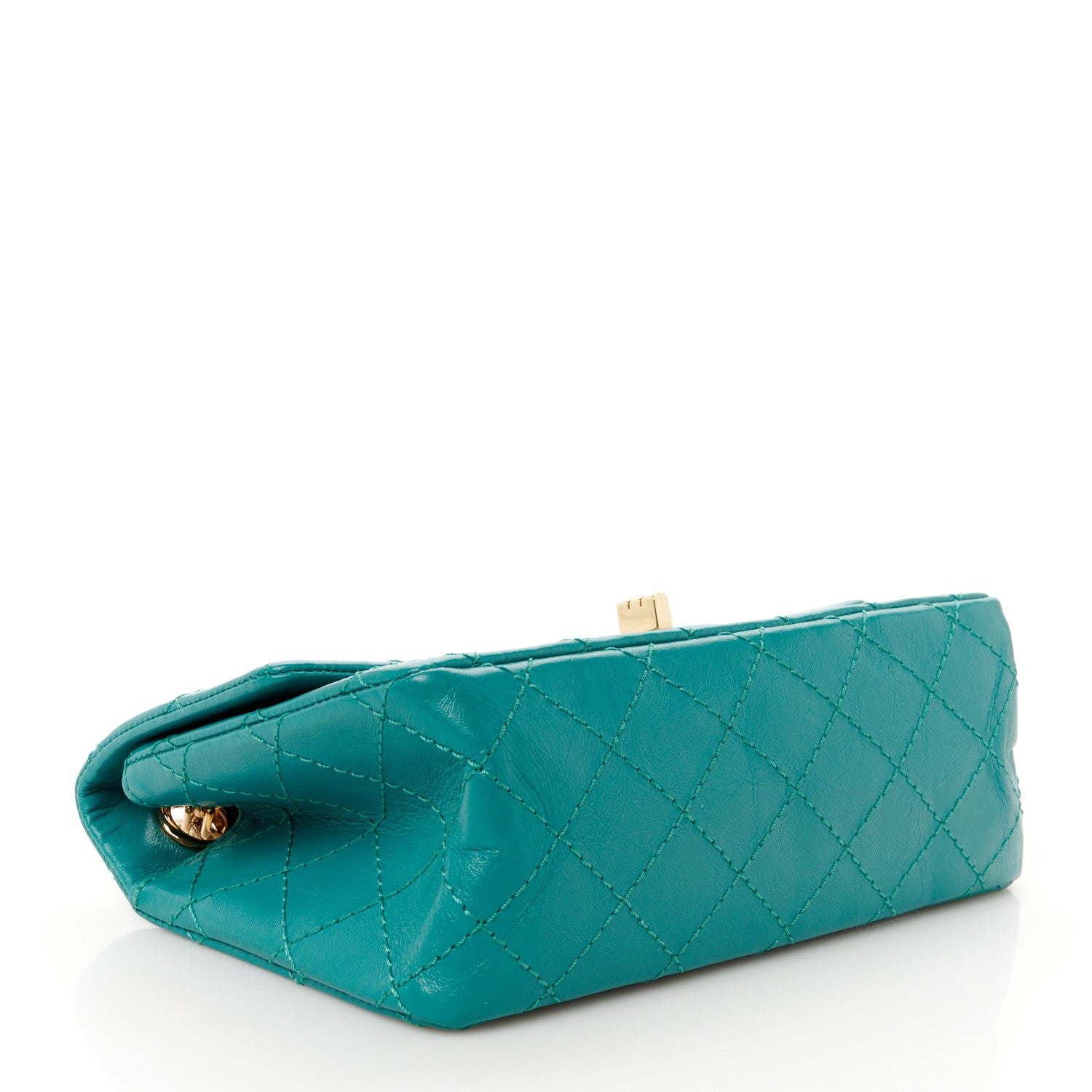 Chanel Aged Calfskin Quilted 2.55 Reissue Mini Flap Green 4 of 10