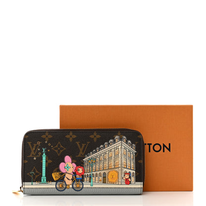 Louis Vuitton Monogram 2022 Christmas Animation Paris Zippy Wallet Pink 7 of 7