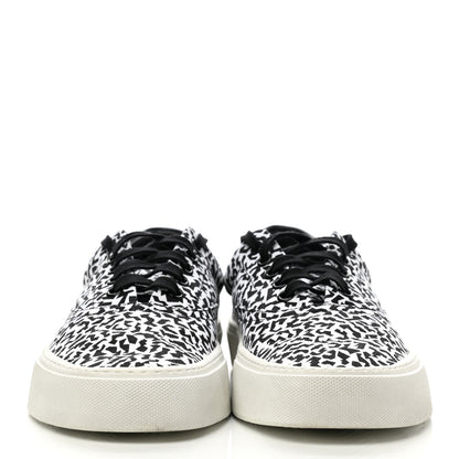 Saint Laurent Canvas Mens Venice Low Top Sneakers 41 Black White 2 of 9