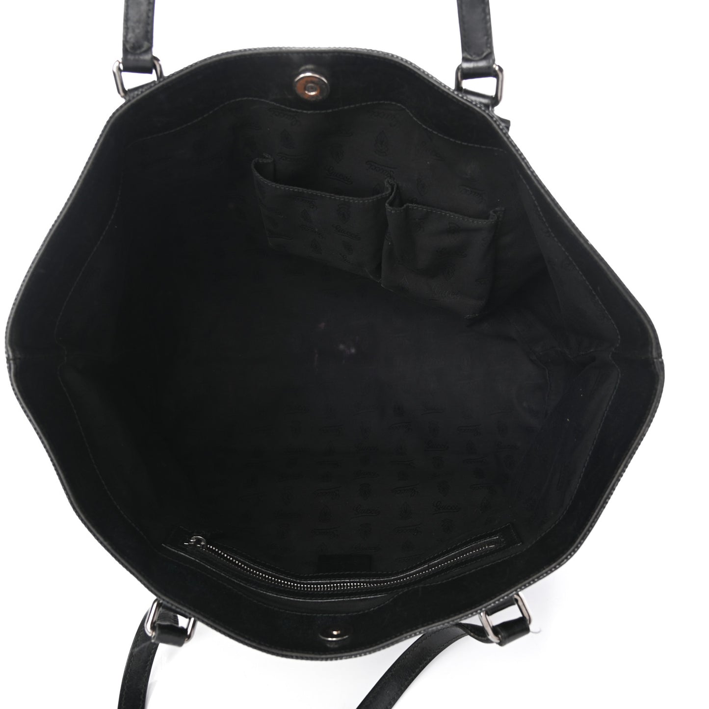 Imprime Monogram Medium Studded Tote Black