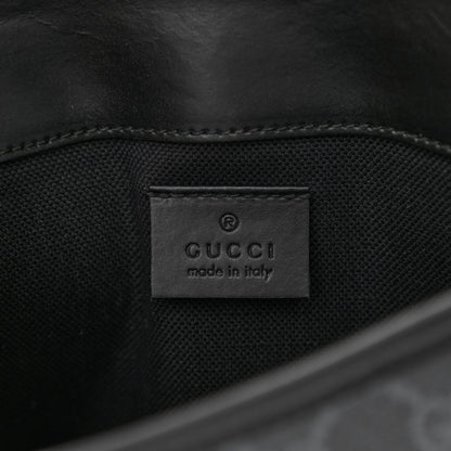 Gucci GG Supreme Monogram Web Slim Belt Bag Black Grey 6 of 11