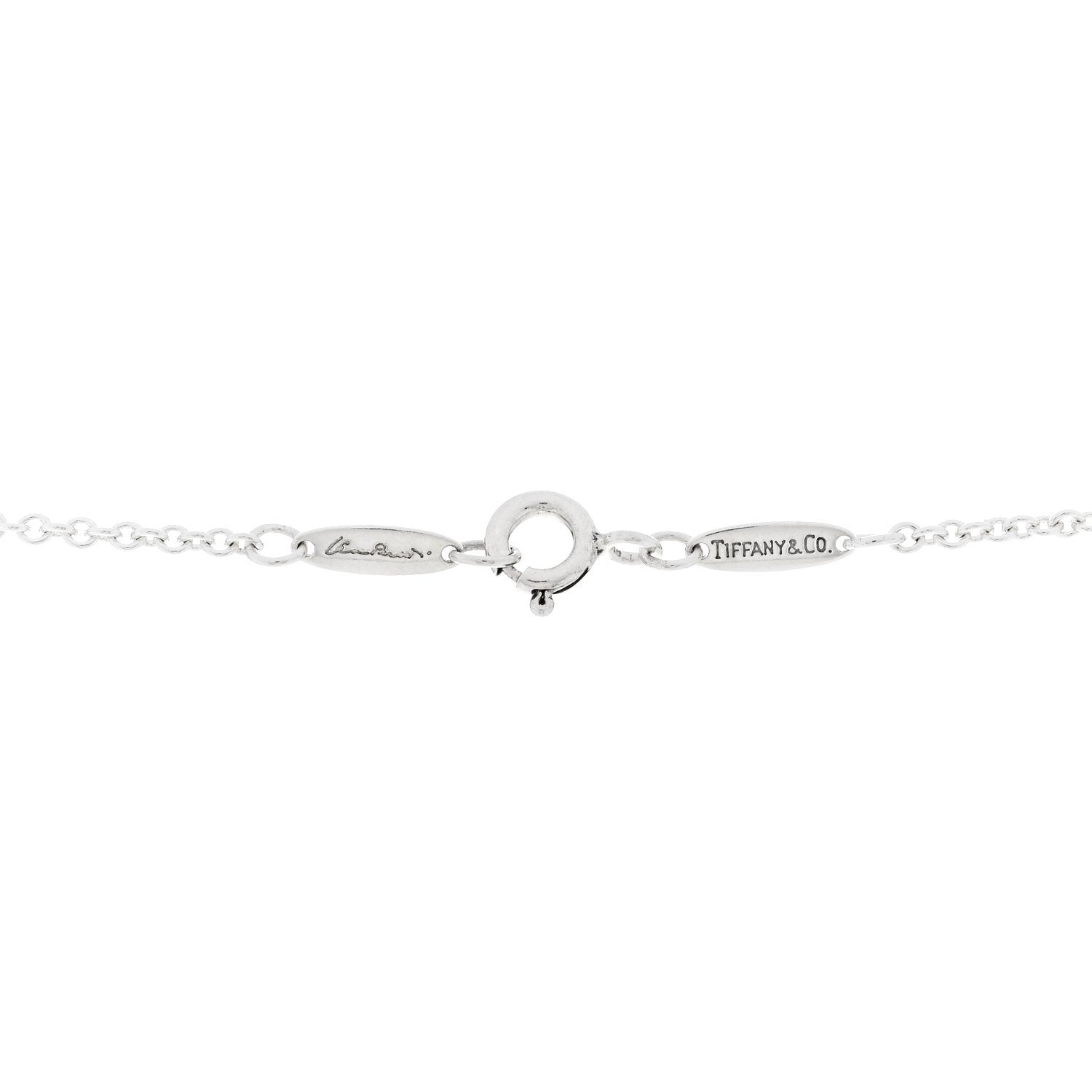 Tiffany Sterling Silver 27mm Elsa Peretti Open Heart Pendant Necklace 4 of 6