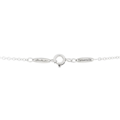 Tiffany Sterling Silver 27mm Elsa Peretti Open Heart Pendant Necklace 4 of 6