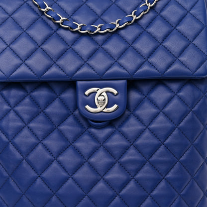 Chanel Lambskin Quilted Large Urban Spirit Backpack Blue 8 of 10