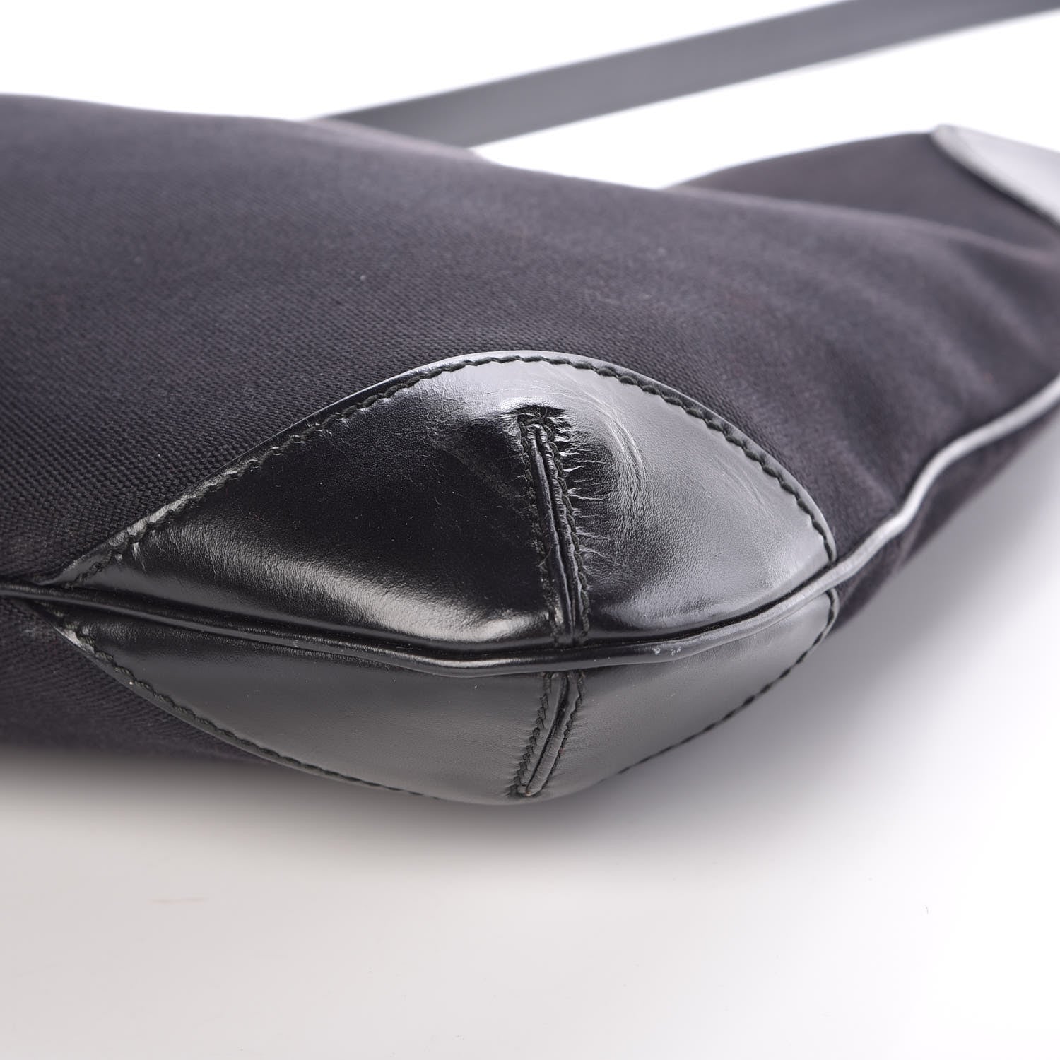 Gucci Canvas Signature Hobo Shoulder Bag Black 11 of 11