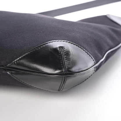 Gucci Canvas Signature Hobo Shoulder Bag Black 11 of 11