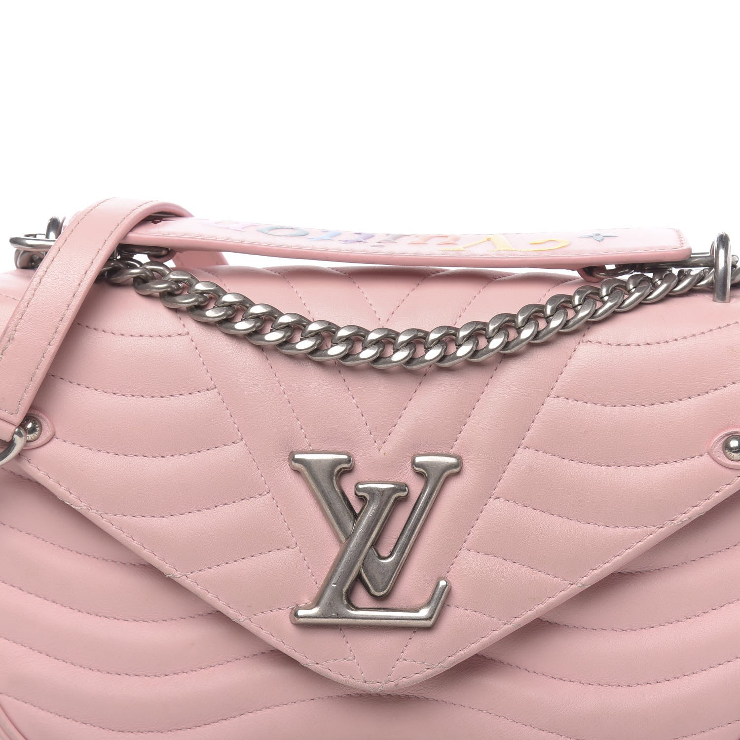 Louis Vuitton Calfskin New Wave Chain MM Smoothie Pink 17 of 17