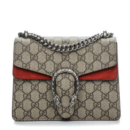 Gucci GG Supreme Monogram Mini Dionysus Shoulder Bag Hibiscus Red 1 of 7