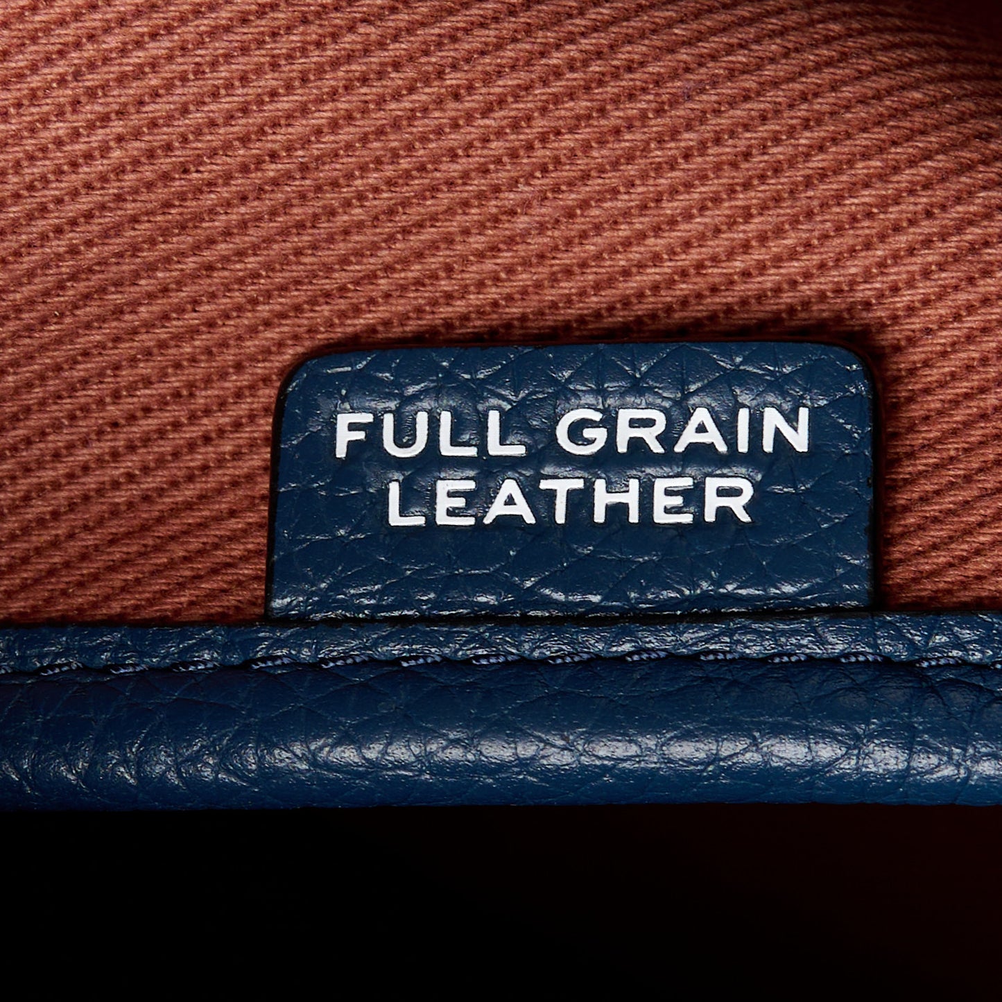 Grained Calfskin Medium The Tote Bag Blue