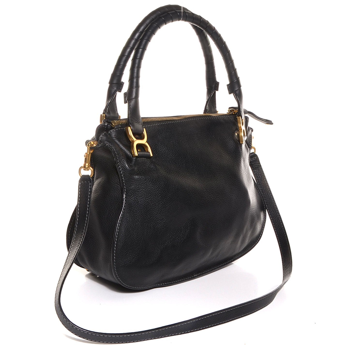 Chloe Calfskin Small Marcie Satchel Black 3 of 8
