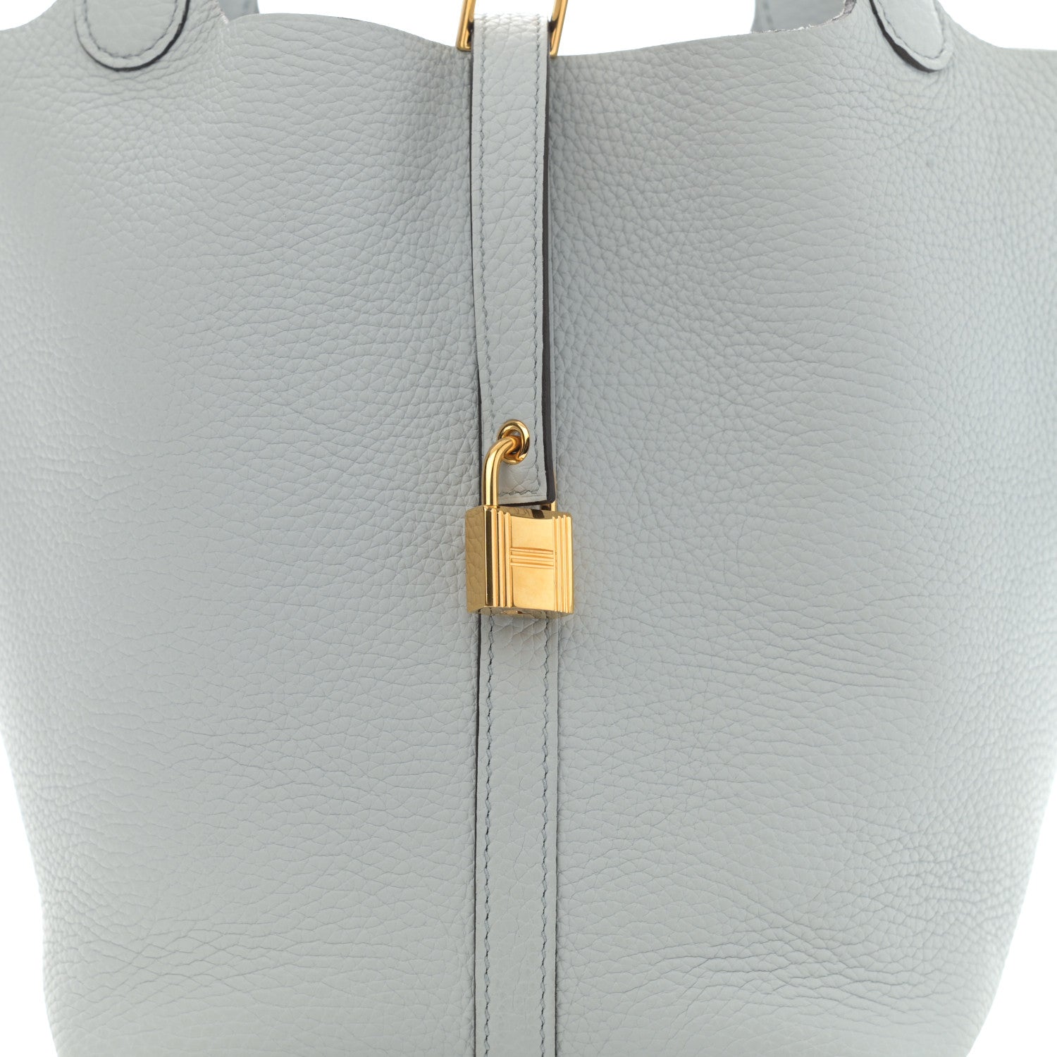 Hermes Taurillon Clemence Picotin Lock 22 MM Bleu Pale 7 of 7