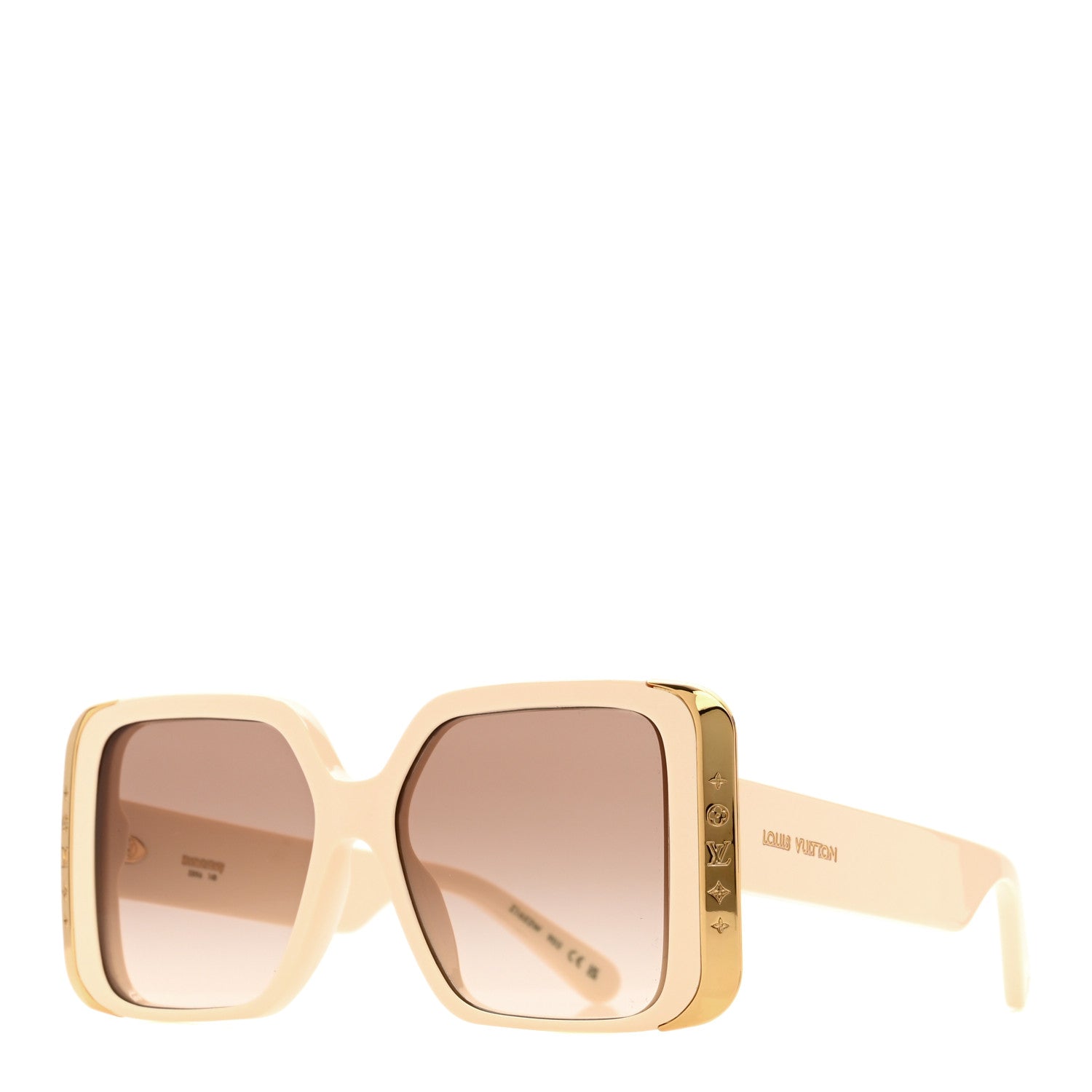 Louis Vuitton Acetate LV Moon Square Sunglasses Z1652W White 1 of 9