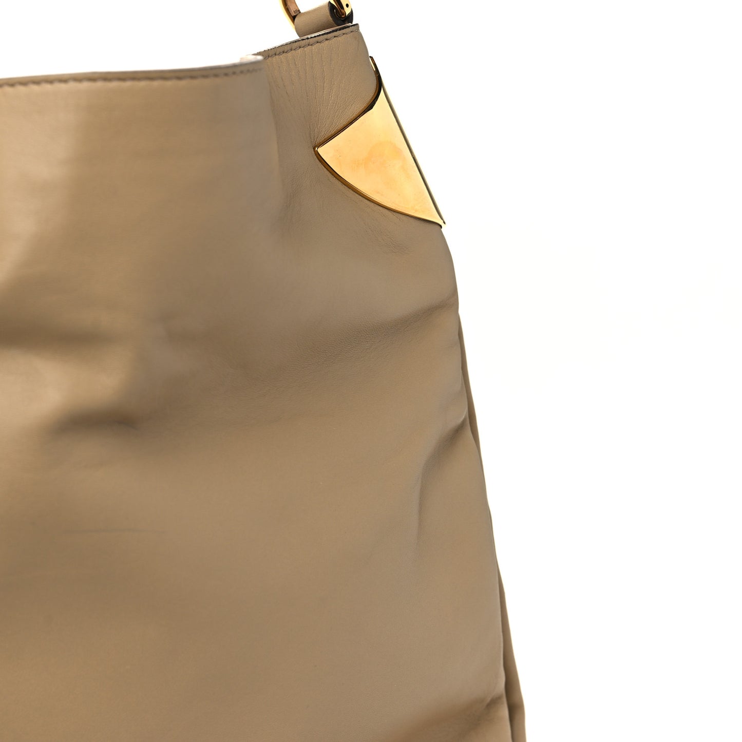 Lambskin 1970 Large Shoulder Bag Beige