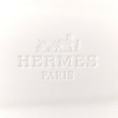 Hermes Box Calfskin Oran Sandals 39 White 7 of 9