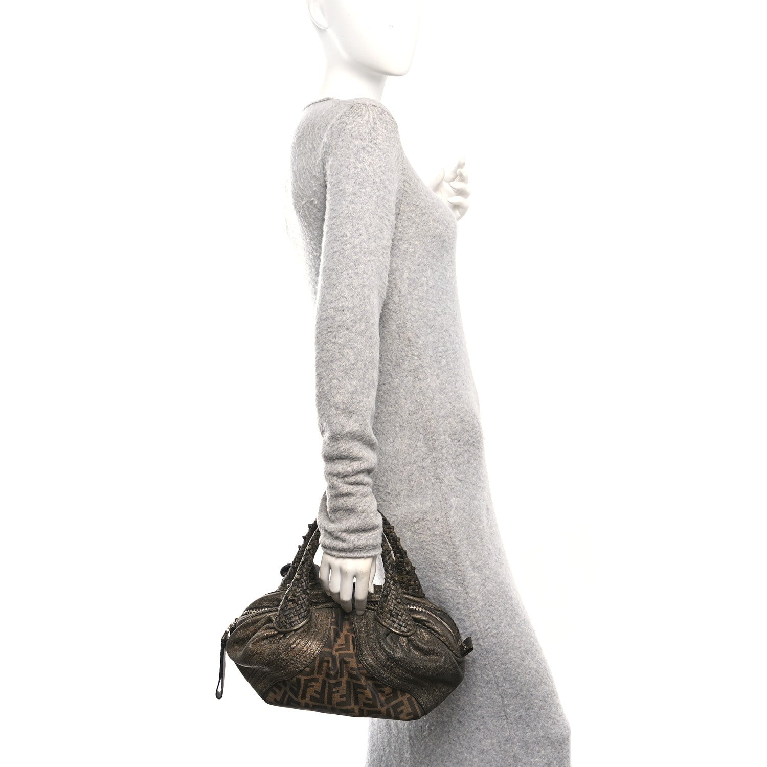fendi monogram zucca bowler tobacco bag Fendi Zucca Goatskin Spy Bowler Tobacco Bronzo 1841744 – FASHIONPHILE