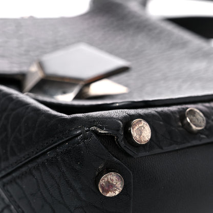 Jimmy Choo Grainy Calfskin Lockett Shoulder Bag Black 8 of 32