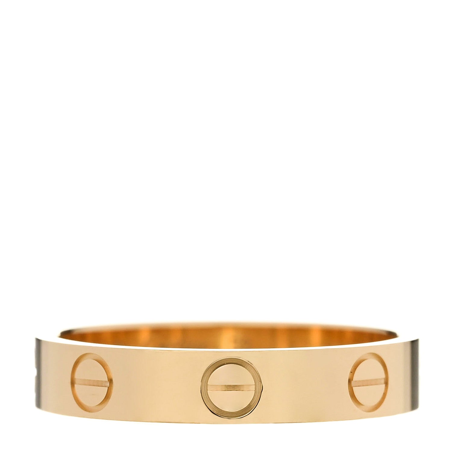 Cartier 18K Yellow Gold 3.5mm LOVE Wedding Band Ring 53 6.5 1 of 5