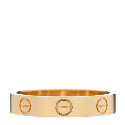 Cartier 18K Yellow Gold 3.5mm LOVE Wedding Band Ring 53 6.5 1 of 5