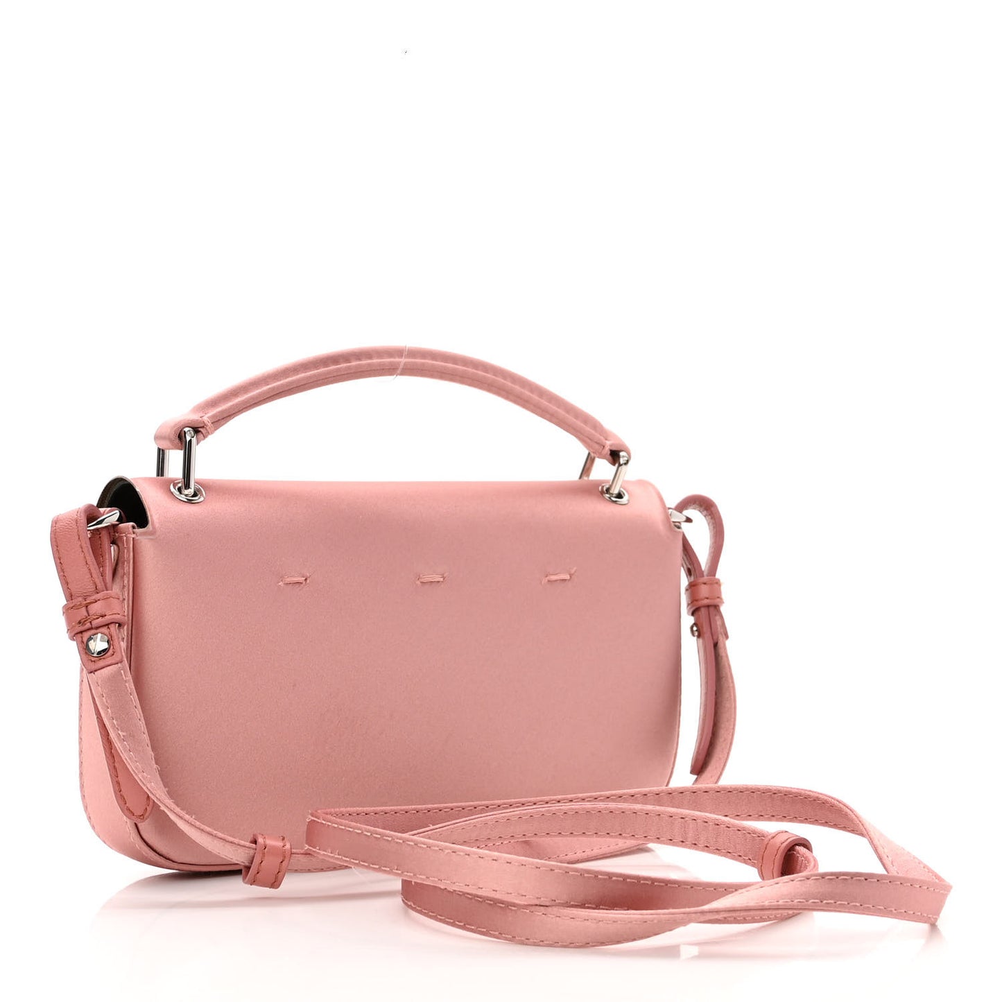 Silk Satin Phone Baguette Blush
