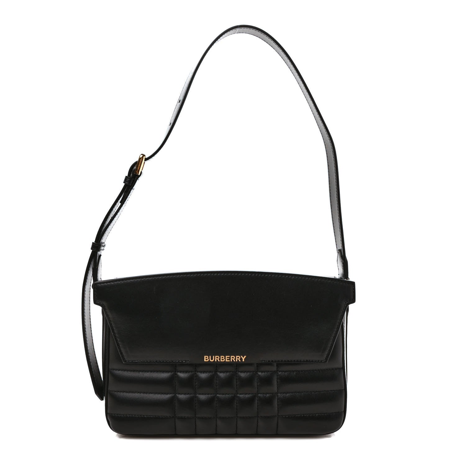 Burberry Lambskin Quilted Catherine Shoulder Bag Black 1 of 9