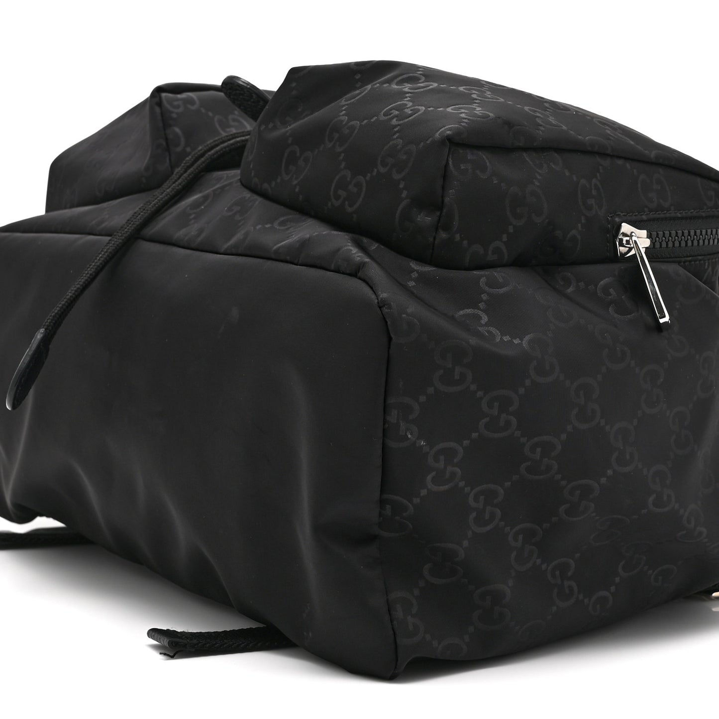 Nylon Monogram Small Single Buckle Backpack Black