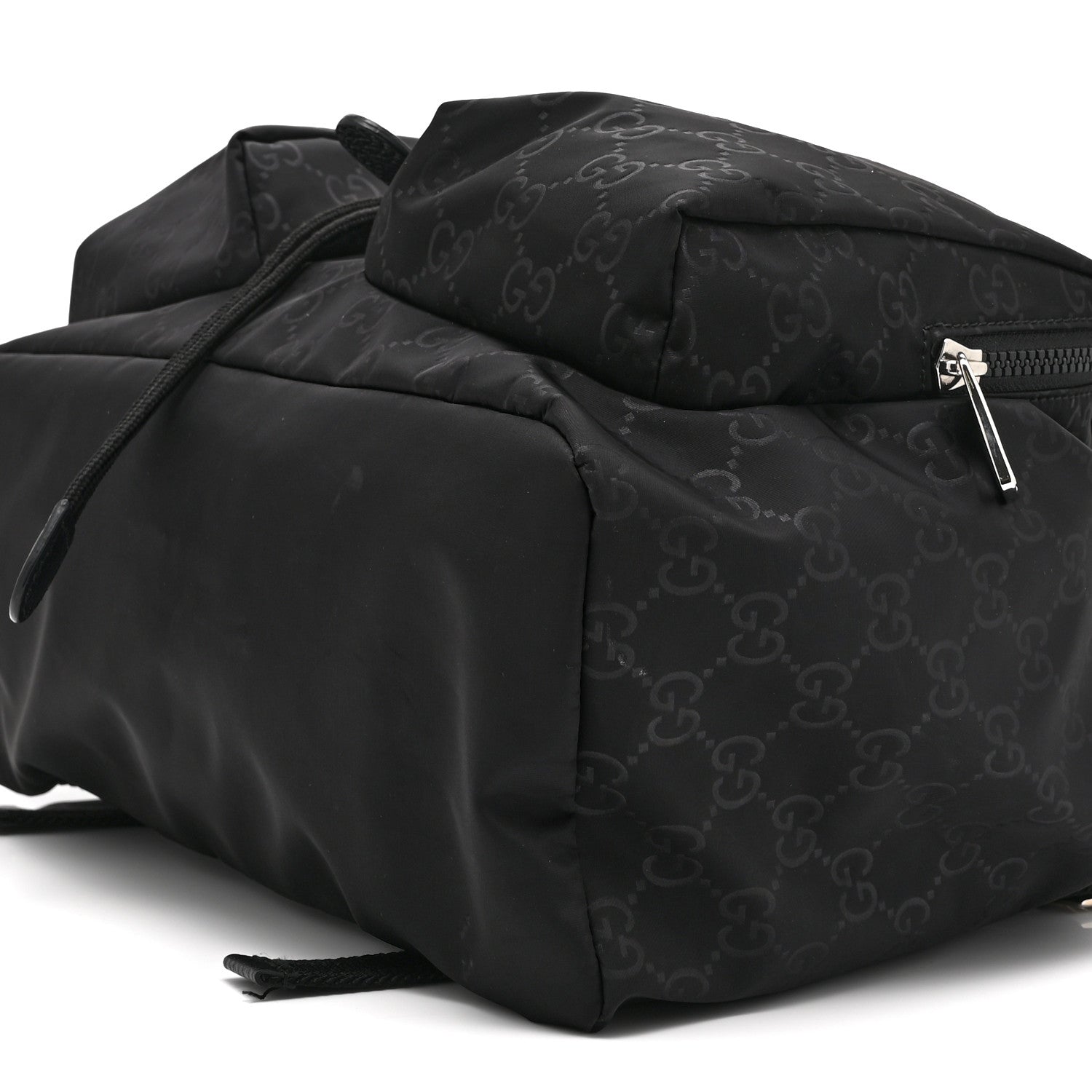 Gucci Nylon Monogram Small Single Buckle Backpack Black 10 of 10