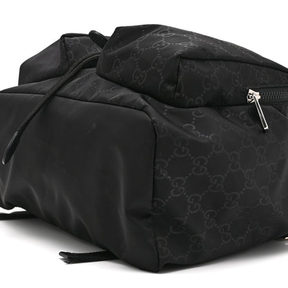 Gucci Nylon Monogram Small Single Buckle Backpack Black 10 of 10