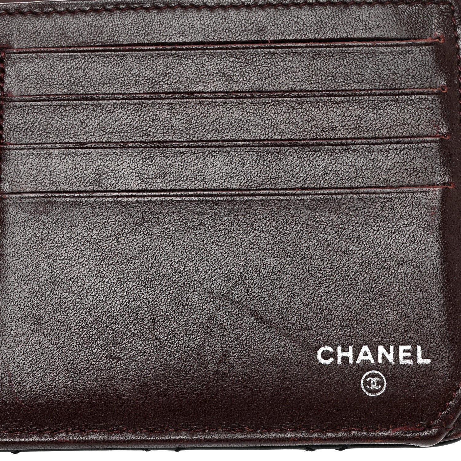 Chanel Lambskin Stitched Mademoiselle French Wallet Black 9 of 15