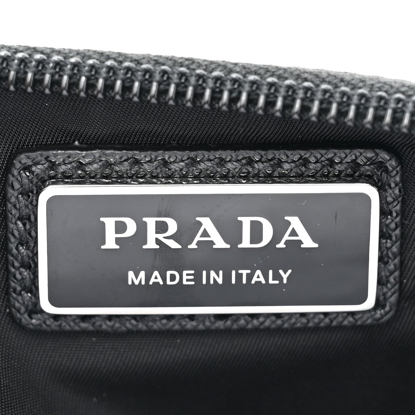 Re-Nylon Saffiano Belt Bag Black