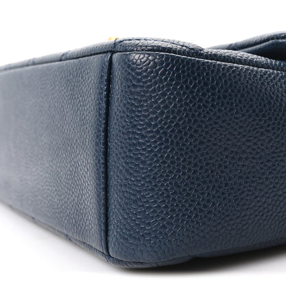 Chanel Caviar Quilted Chain Soul Flap Navy Blue 10 of 10